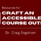 How to Craft an Accessible Course Outline